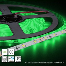 Tiras LED M35 Verde 60 LED por Metro IP54 Exterior